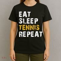 Eat Sleep Tennis Repeat T-Shirt thumb 4