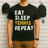 Eat Sleep Tennis Repeat T-Shirt thumb 6