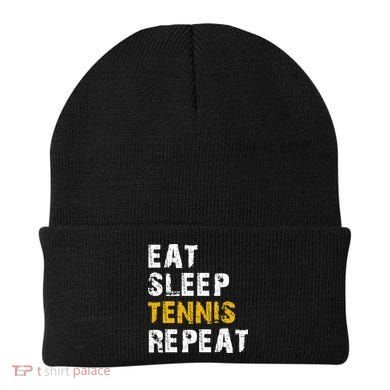 Eat Sleep Tennis Repeat Beanie