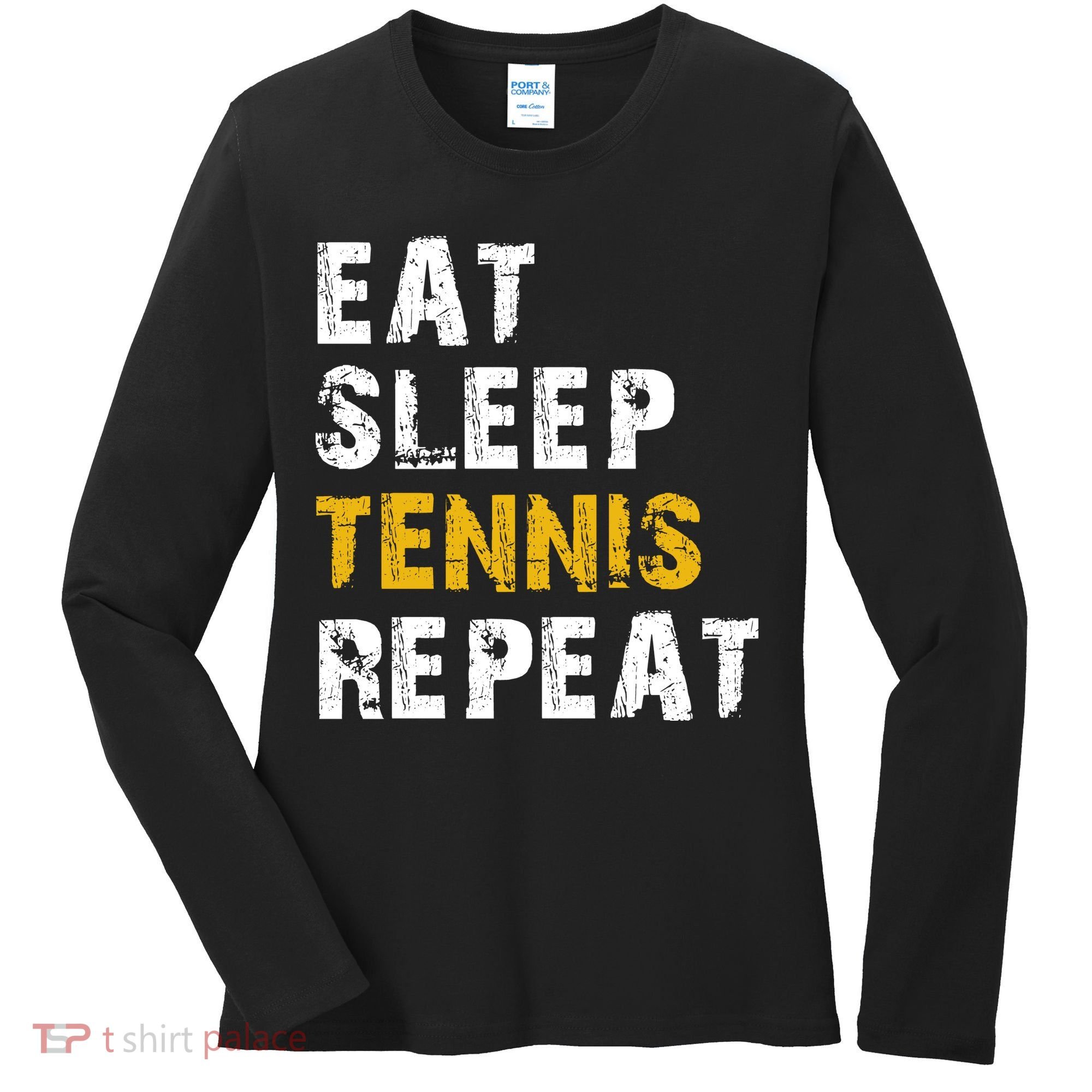Eat Sleep Tennis Repeat Women's Long Sleeve Shirt