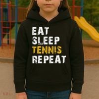 Eat Sleep Tennis Repeat Kids Hoodie thumb 3