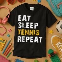 Eat Sleep Tennis Repeat Kids T-Shirt thumb 3