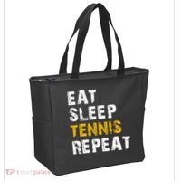 Eat Sleep Tennis Repeat Tote Bag thumb 2