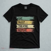 Eat Sleep Theatre Repeat Theater Tech Gifts Actor Actress T-Shirt thumb 5