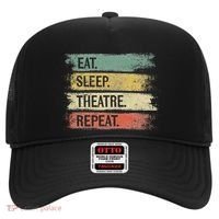 Eat Sleep Theatre Repeat Theater Tech Gifts Actor Actress Hat thumb 0