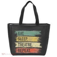Eat Sleep Theatre Repeat Theater Tech Gifts Actor Actress Tote Bag thumb 0