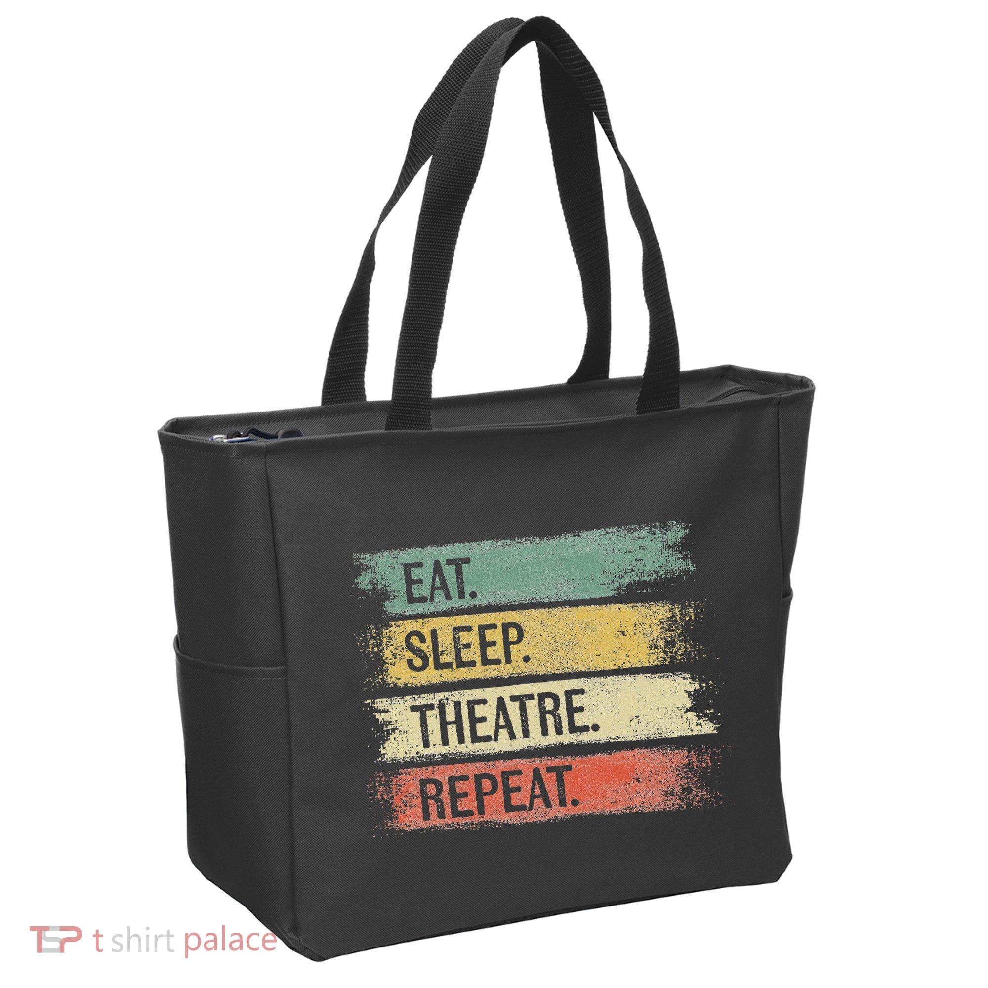 Eat Sleep Theatre Repeat Theater Tech Gifts Actor Actress Tote Bag