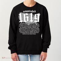 Established 1619 African American History US Map Women's Sweatshirt thumb 0
