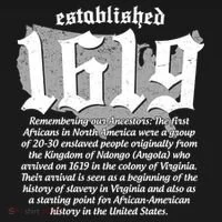 Established 1619 African American History US Map Long Sleeve Shirt thumb 2