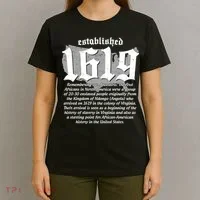 Established 1619 African American History US Map T-Shirt thumb 4