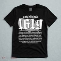 Established 1619 African American History US Map T-Shirt thumb 5