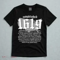 Established 1619 African American History US Map T-Shirt thumb 5