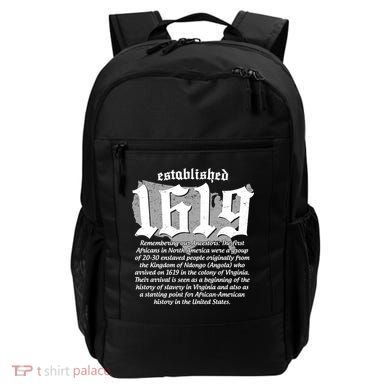 Established 1619 African American History US Map Backpack