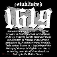 Established 1619 African American History US Map Backpack thumb 2