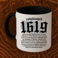 Established 1619 African American History US Map Coffee Mug thumb 2