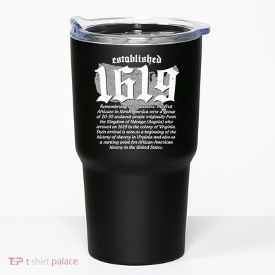 Established 1619 African American History US Map Tumbler