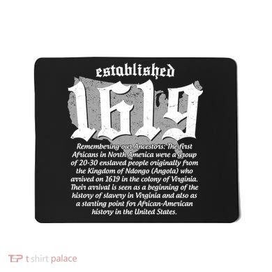 Established 1619 African American History US Map Mousepad