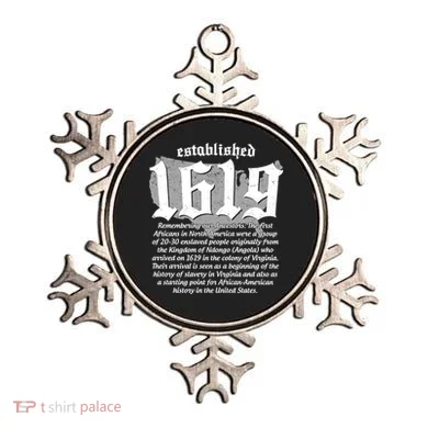 Established 1619 African American History US Map Ornament
