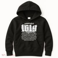 Established 1619 African American History US Map Kids Hoodie thumb 0