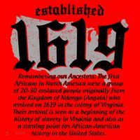 Established 1619 African American History US Map Santa Hat thumb 1
