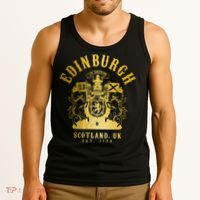 Edinburgh Scotland Uk Vintage Scottish Tank Top thumb 3