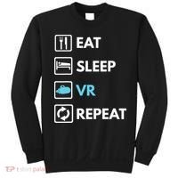 Eat Sleep Vr Repeat Funny Vr Gamer Boy Vr Athlete Sweatshirt thumb 0