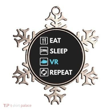 Eat Sleep Vr Repeat Funny Vr Gamer Boy Vr Athlete Ornament