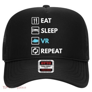 Eat Sleep Vr Repeat Funny Vr Gamer Boy Vr Athlete Hat