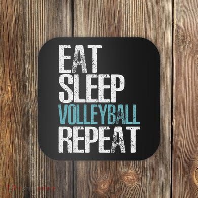 Eat Sleep Volleyball Repeat Great Sport Game Gift Coaster