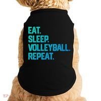 Eat Sleep Volleyball Repeat Team Coach Matching Cool Gift Doggie Tank thumb 0