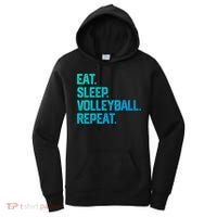 Eat Sleep Volleyball Repeat Team Coach Matching Cool Gift Women's Hoodie thumb 0