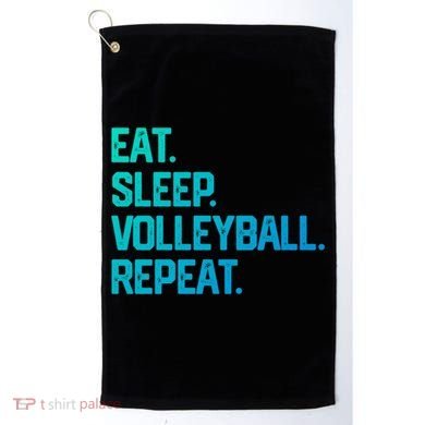 Eat Sleep Volleyball Repeat Team Coach Matching Cool Gift Golf Towel