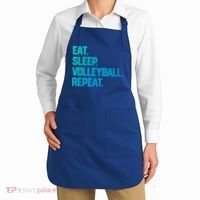 Eat Sleep Volleyball Repeat Team Coach Matching Cool Gift Apron thumb 2