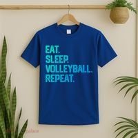 Eat Sleep Volleyball Repeat Team Coach Matching Cool Gift T-Shirt thumb 2