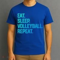 Eat Sleep Volleyball Repeat Team Coach Matching Cool Gift T-Shirt thumb 3
