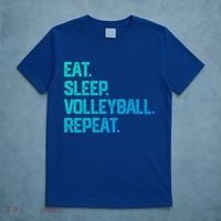 Eat Sleep Volleyball Repeat Team Coach Matching Cool Gift T-Shirt thumb 5