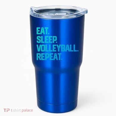 Eat Sleep Volleyball Repeat Team Coach Matching Cool Gift Tumbler