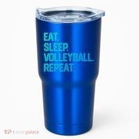 Eat Sleep Volleyball Repeat Team Coach Matching Cool Gift Tumbler thumb 0