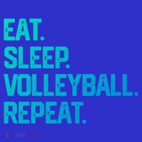 Eat Sleep Volleyball Repeat Team Coach Matching Cool Gift Toddler T-Shirt thumb 4