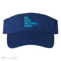 Eat Sleep Volleyball Repeat Team Coach Matching Cool Gift Visor thumb 0