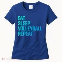 Eat Sleep Volleyball Repeat Team Coach Matching Cool Gift Women's T-Shirt thumb 0