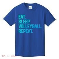 Eat Sleep Volleyball Repeat Team Coach Matching Cool Gift Kids T-Shirt thumb 0
