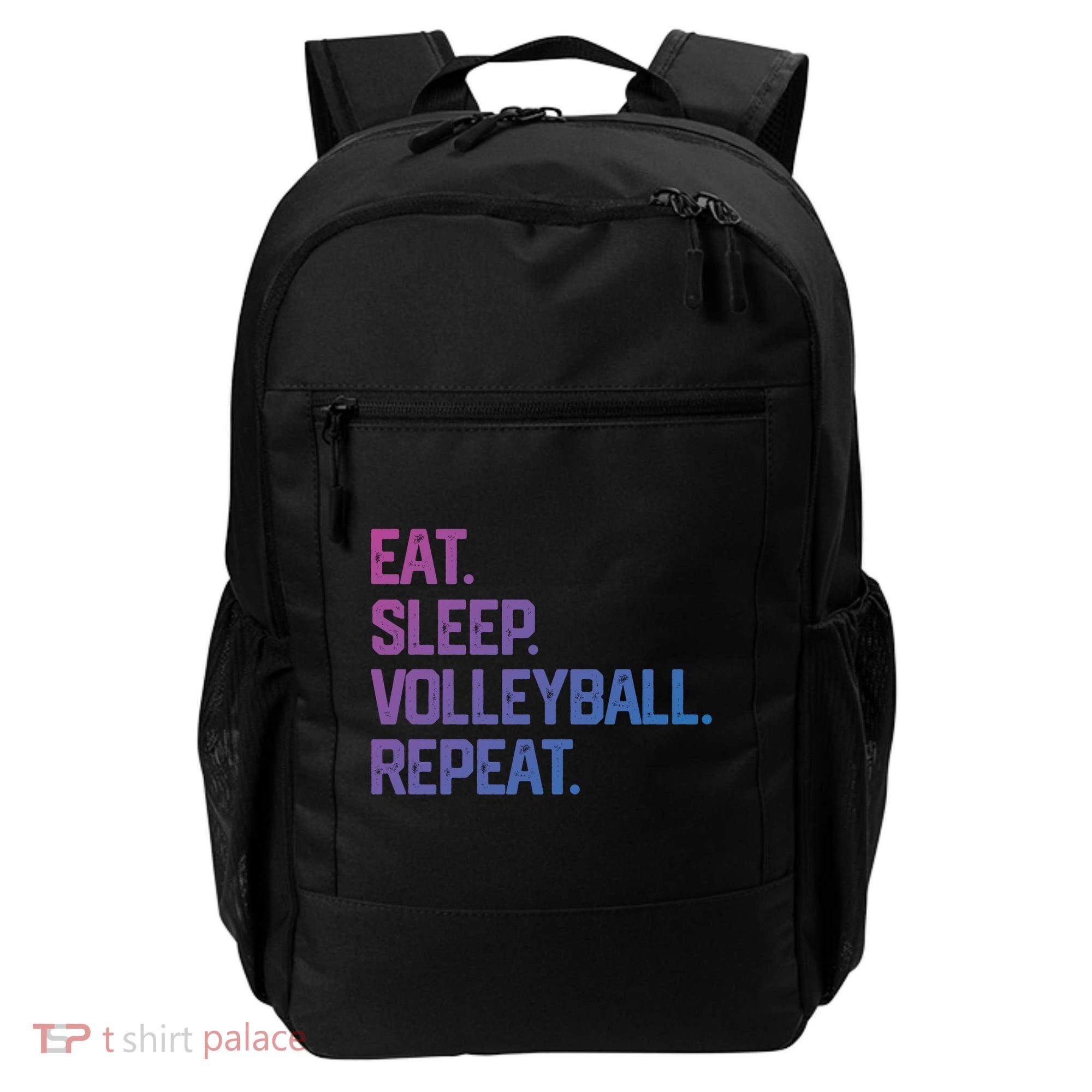 Eat Sleep Volleyball Repeat Team Coach Matching Cool Gift Backpack