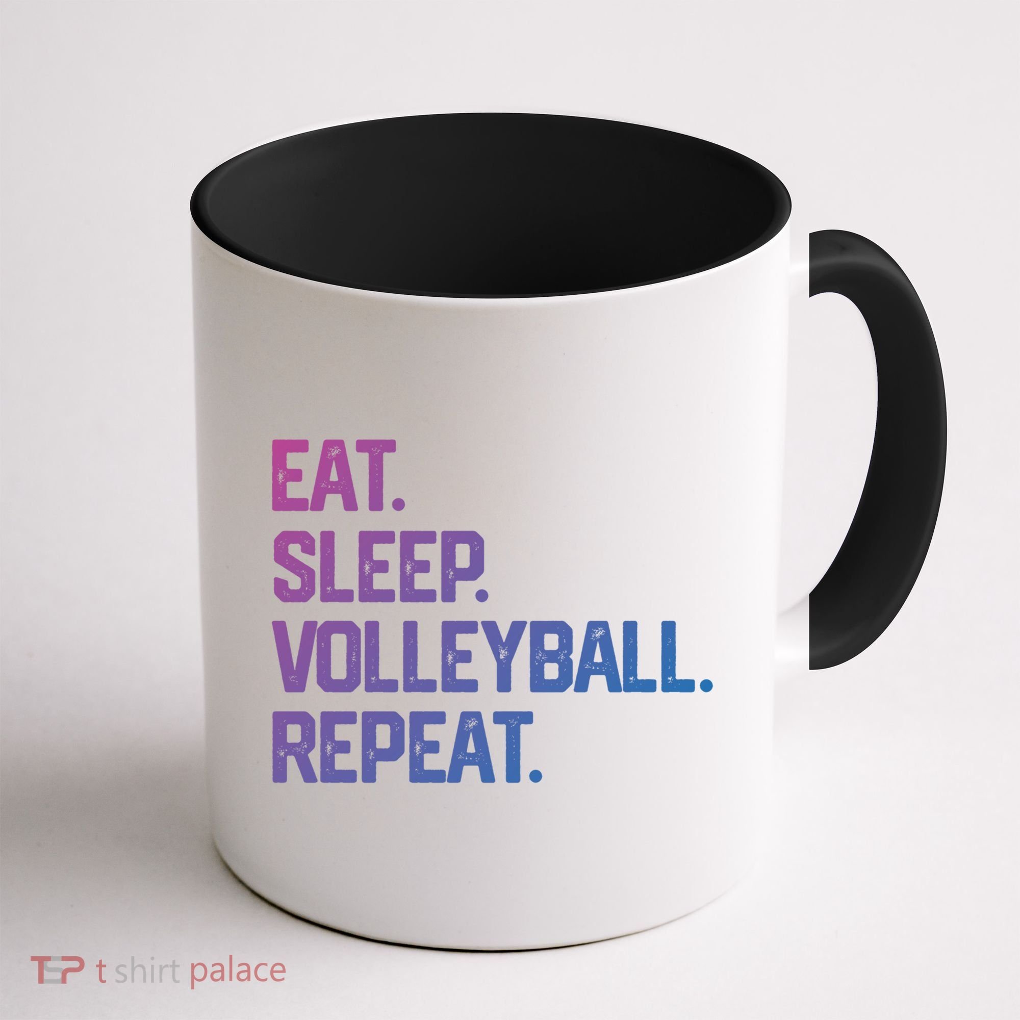 Eat Sleep Volleyball Repeat Team Coach Matching Cool Gift Coffee Mug
