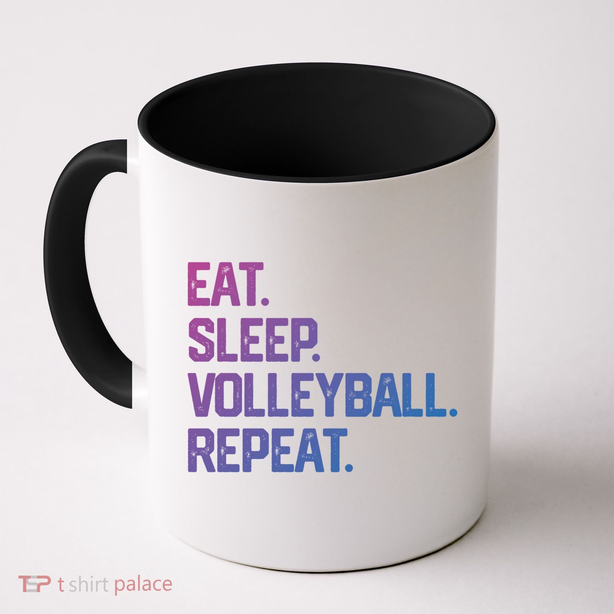 Eat Sleep Volleyball Repeat Team Coach Matching Cool Gift Coffee Mug