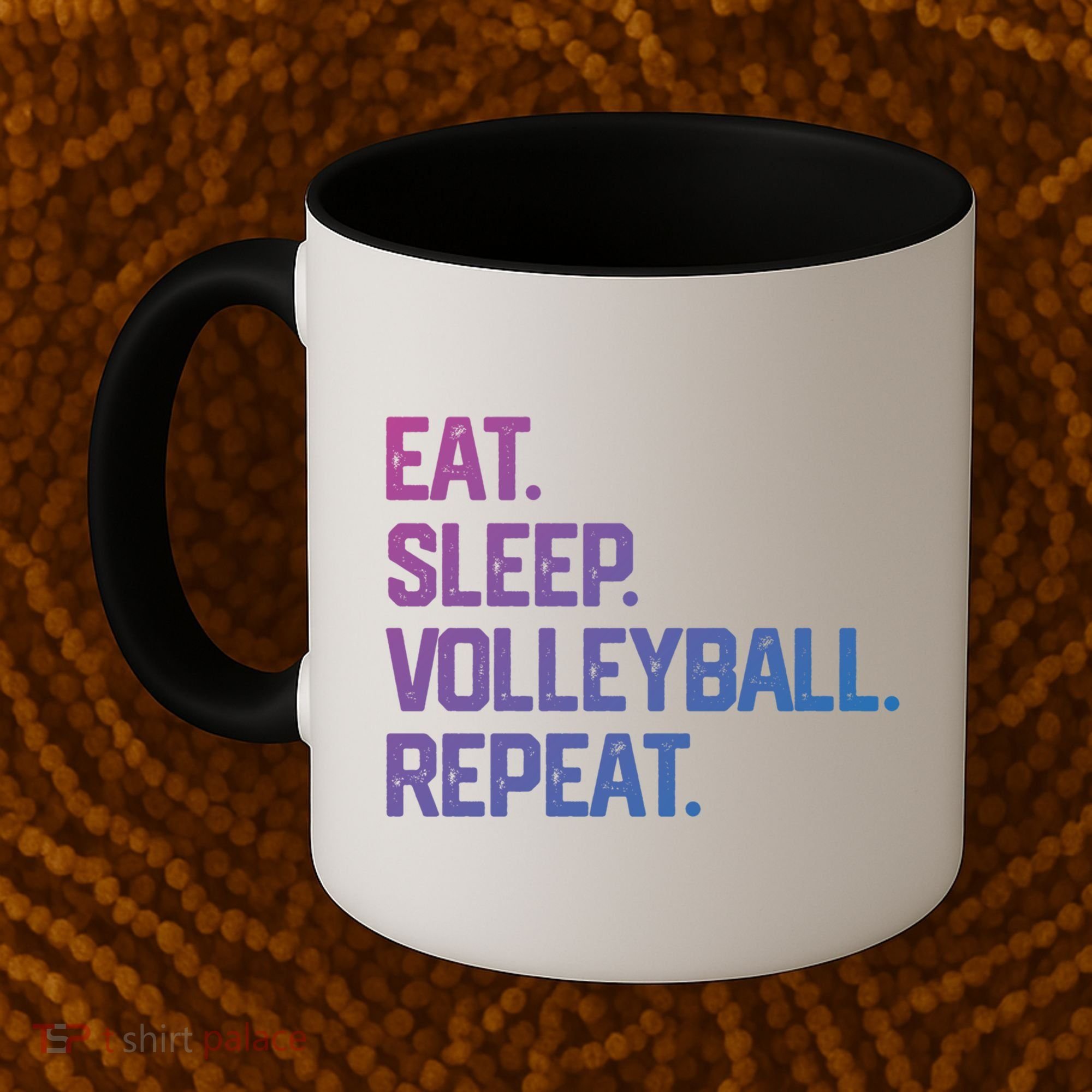 Eat Sleep Volleyball Repeat Team Coach Matching Cool Gift Coffee Mug