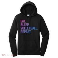 Eat Sleep Volleyball Repeat Team Coach Matching Cool Gift Women's Hoodie thumb 0