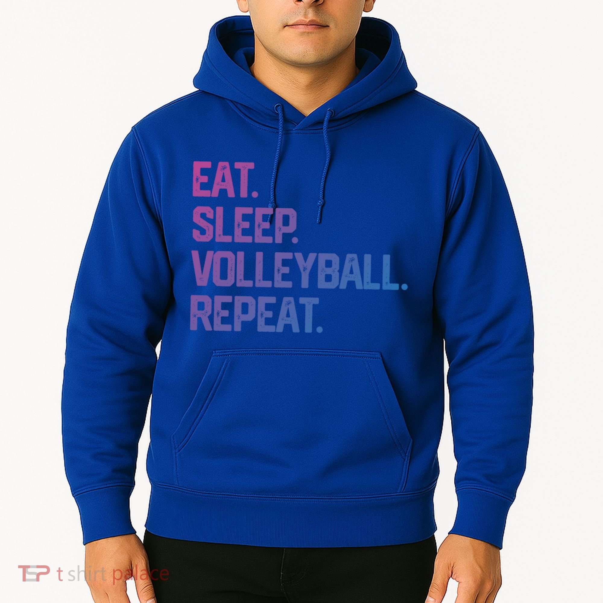 Eat Sleep Volleyball Repeat Team Coach Matching Cool Gift Hoodie