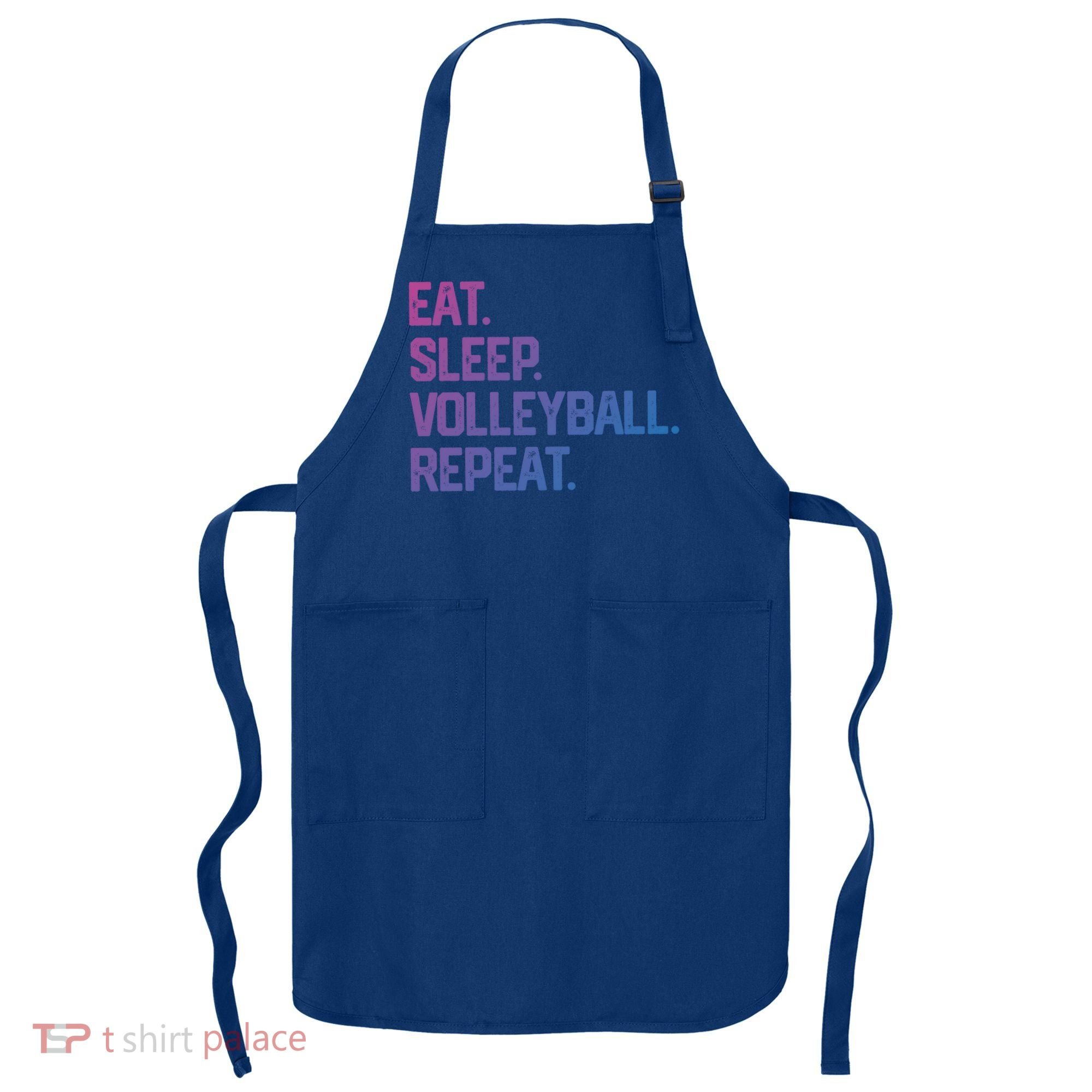 Eat Sleep Volleyball Repeat Team Coach Matching Cool Gift Apron