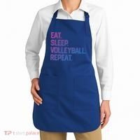Eat Sleep Volleyball Repeat Team Coach Matching Cool Gift Apron thumb 2
